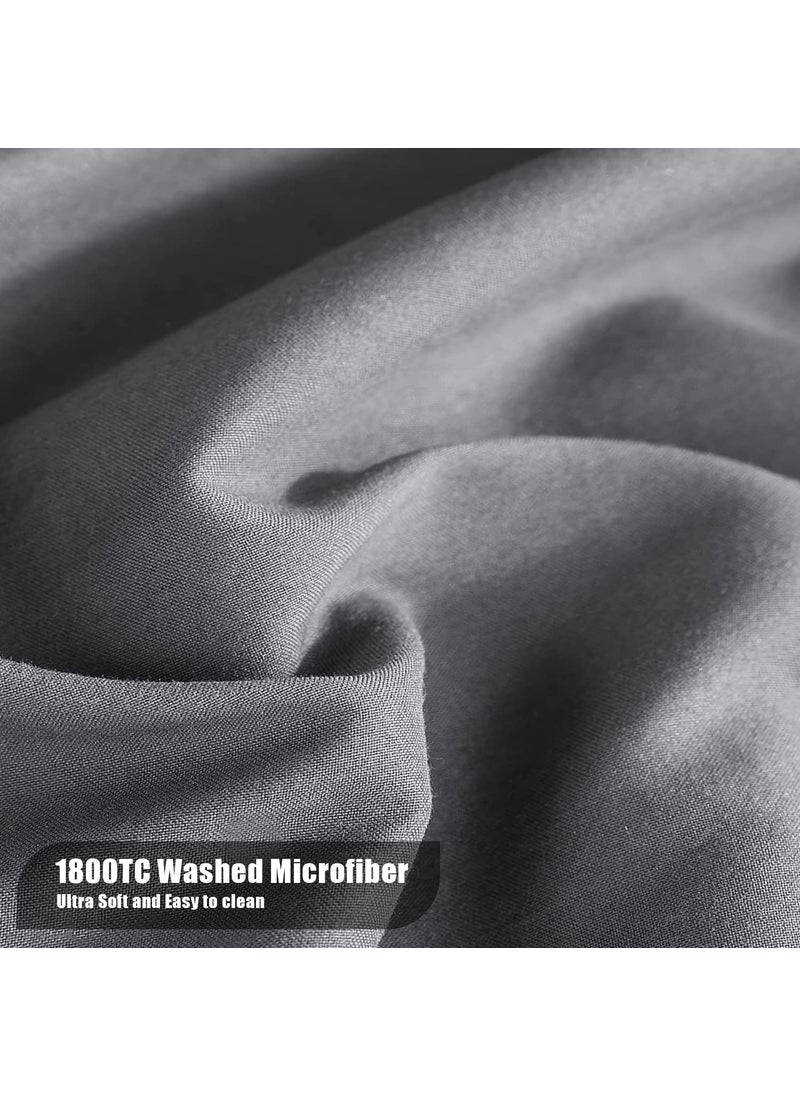 MOONQUEEN MOONQUEEN 2Pack Baby Fitted Crib Sheets  Soft Breathable Microfiber Toddler Nursery Sheet Set for Boys and Girls Fits Standard Size Crib Mattress 28 x 52 x 8in Grey  - Image 2