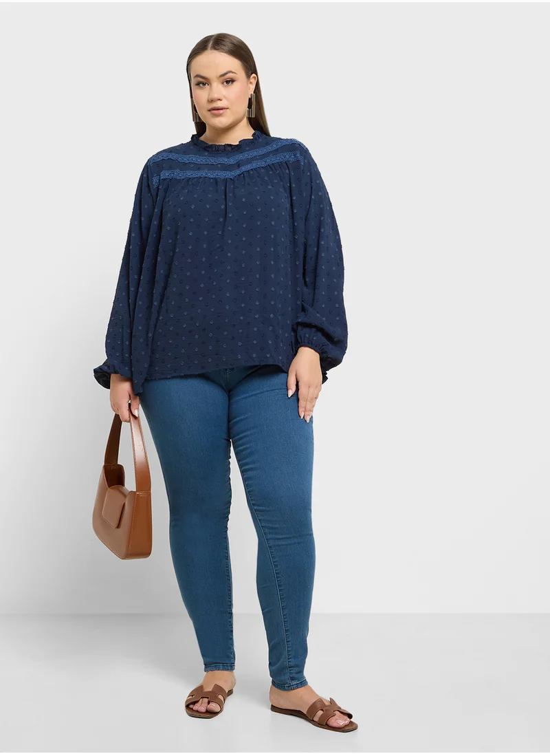 Ella Plus Textured Top