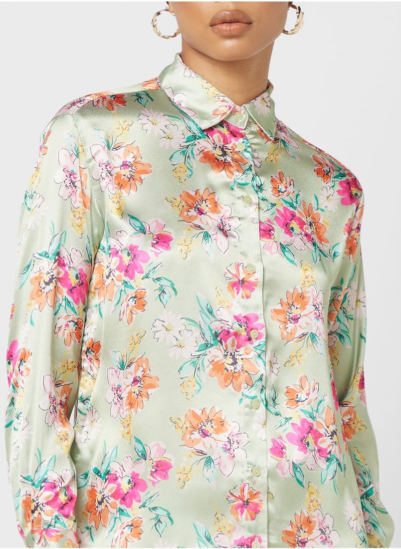 Khizana - Printed Button Down Shirt - Image 1