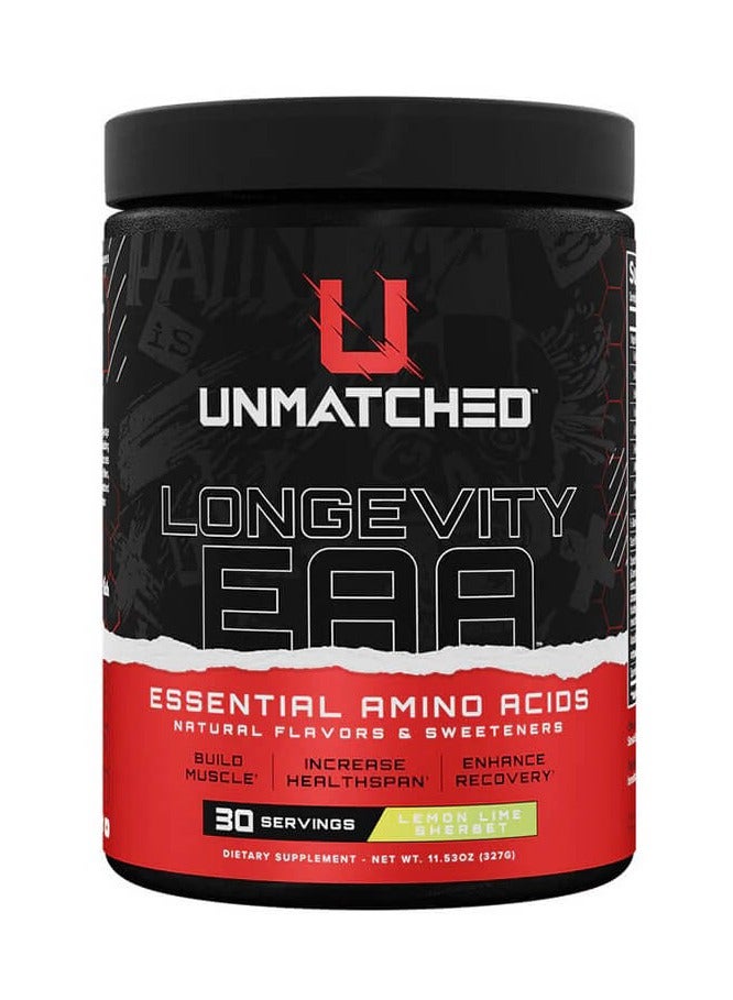 UNMATCHED Unmatched, Longevity EAA, Lemon Lime Sherbet, 327g  - Image 1