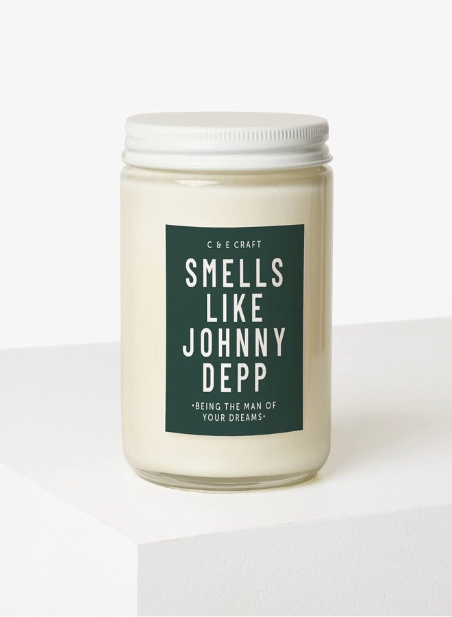 CE CRAFT Smells Like Johnny Depp Luxury Scented Candle – Celebrity Prayer Candle, Gift for Her, Girlfriend Gift –Hand-Poured Soy Wax, Long-Lasting (Bourbon Vanilla) - Image 2