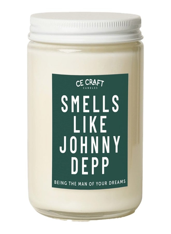 CE CRAFT Smells Like Johnny Depp Luxury Scented Candle – Celebrity Prayer Candle, Gift for Her, Girlfriend Gift –Hand-Poured Soy Wax, Long-Lasting (Bourbon Vanilla) - Image 1