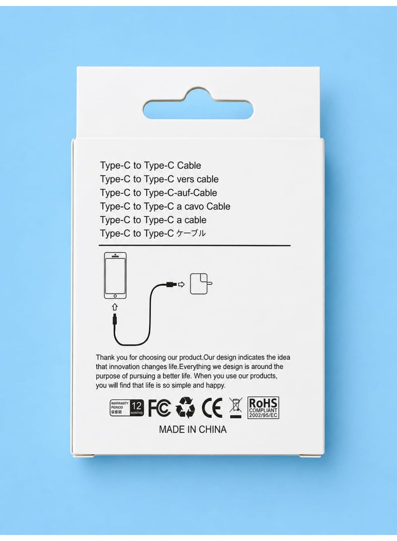 18 Actives USB-C to USB-C Cable, 100W PD Fast Charging & High-Speed Data Transfer Cord, White - Image 2