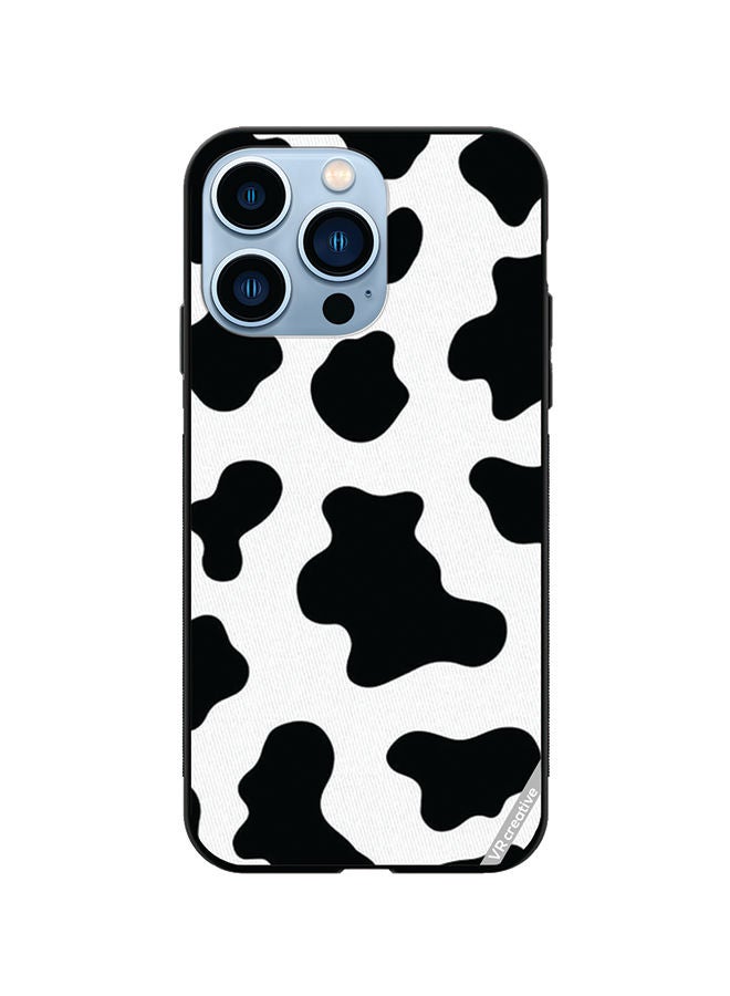 VR CREATIVE Protective Case Cover For Apple iPhone 13 Pro Cow Print Design Multicolour - Image 1