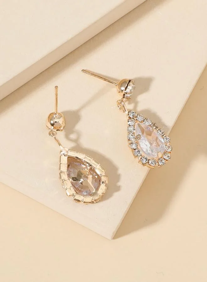 Take Two Take Two Embellished Rhinestone Drop Earrings