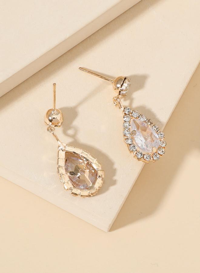 Take Two Embellished Rhinestone Drop Earrings - Image 5