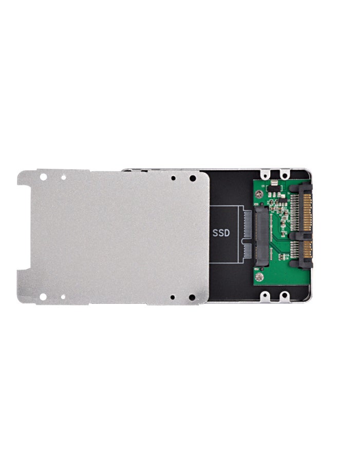 Direct MSATA To SATA 2.5 Inch Serial SSD Solid State Drive Adapter Box 7mm Shell-Color:Light Gray  - Image 3