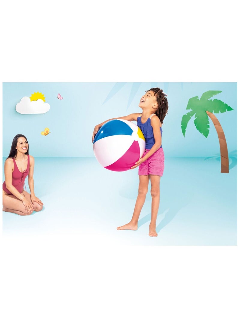 INTEX 24 inch Glossy Panel Multicolor Beach Ball For Kids - Image 2