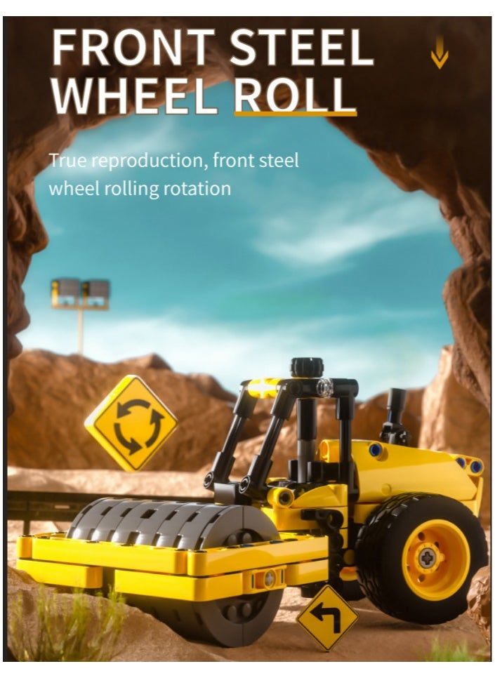 mould king 24019 Truck roller construction toys, Creative STEM model building kit, wheeled bulldozer jig models, children's building toys, gifts for boys and girls, 223 pieces  - Image 2