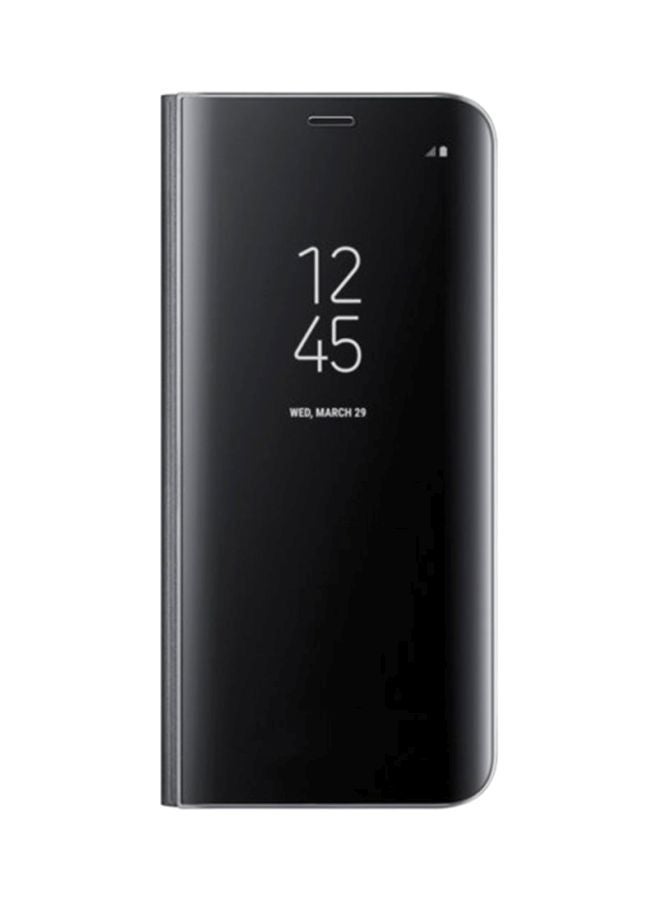 NIBEMINENT Clear View Standing Flip Cover For Samsung Galaxy S8 Black - Image 1