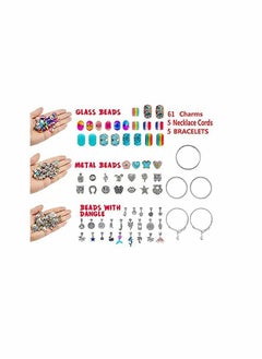Excefore Bracelet Making Kit for Girls,Charm Bracelets with Beads, Unicorn/Mermaid Crafts,Jewelry Charms, DIY Craft, Jewelry Gift Teen Girls(71PCS)  - Image 3