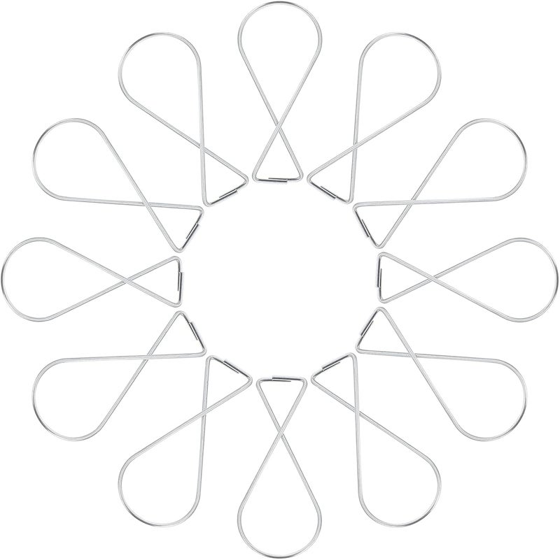 كلاراكو خطاف تعليق من كلاركو، 200 قطعة، خطاف سقف، خطافات معدنية، مشابك سقف معدنية، مشبك خطاف من الزنك، مشبك معدني مرن للمكتب - Image 1