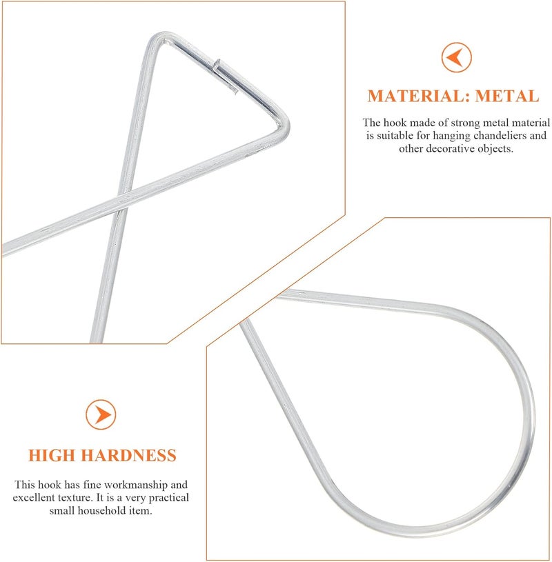 كلاراكو خطاف تعليق من كلاركو، 200 قطعة، خطاف سقف، خطافات معدنية، مشابك سقف معدنية، مشبك خطاف من الزنك، مشبك معدني مرن للمكتب - Image 5