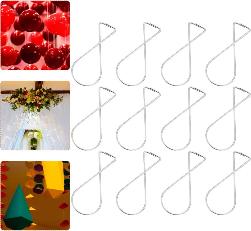 كلاراكو خطاف تعليق من كلاركو، 200 قطعة، خطاف سقف، خطافات معدنية، مشابك سقف معدنية، مشبك خطاف من الزنك، مشبك معدني مرن للمكتب - Image 4