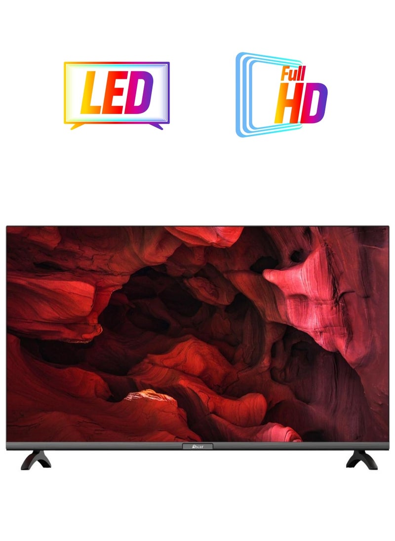 Oscar 42 Inch Full HD Smart Android LED TV With Free Wall Mount- A+ Grade Panel, Quad Core Processor, Super Slim, Smart Energy Saving, Mirror Cast And E-Share, HDMI\USB\Wi-Fi Input, Netflix, YouTube, Disney OS42ASFHDR  - Image 1
