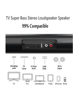 ShebSheb Sound Bar for TV,Bluetooth Soundbar Speaker,Home Audio Surround Sound System with Remote Control for TV/PC/Gaming/Projectors 56x6.2cm  - Image 4
