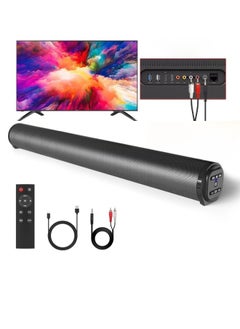ShebSheb Sound Bar for TV,Bluetooth Soundbar Speaker,Home Audio Surround Sound System with Remote Control for TV/PC/Gaming/Projectors 56x6.2cm  - Image 1