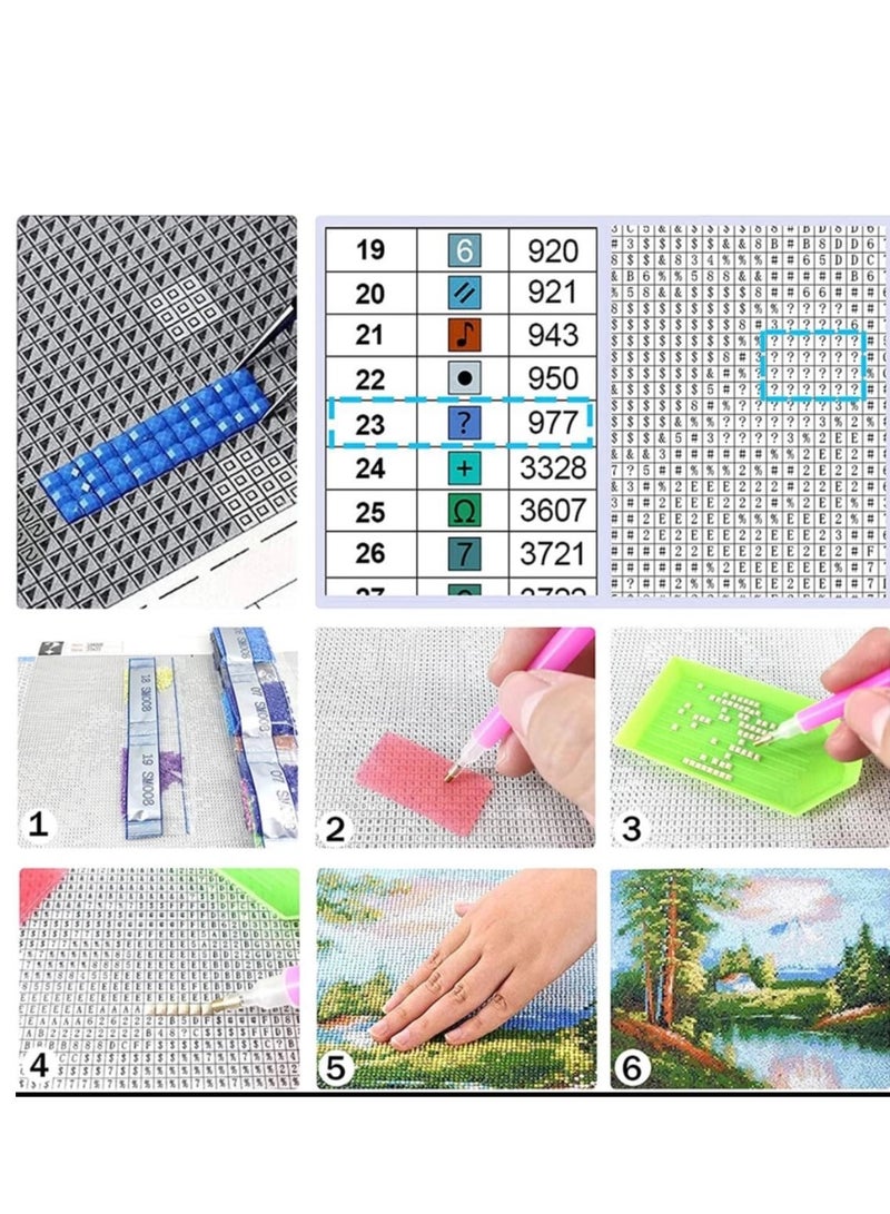 STRATEG DIY 5D Round Diamond Painting Craft Kit Multicolor - Image 4