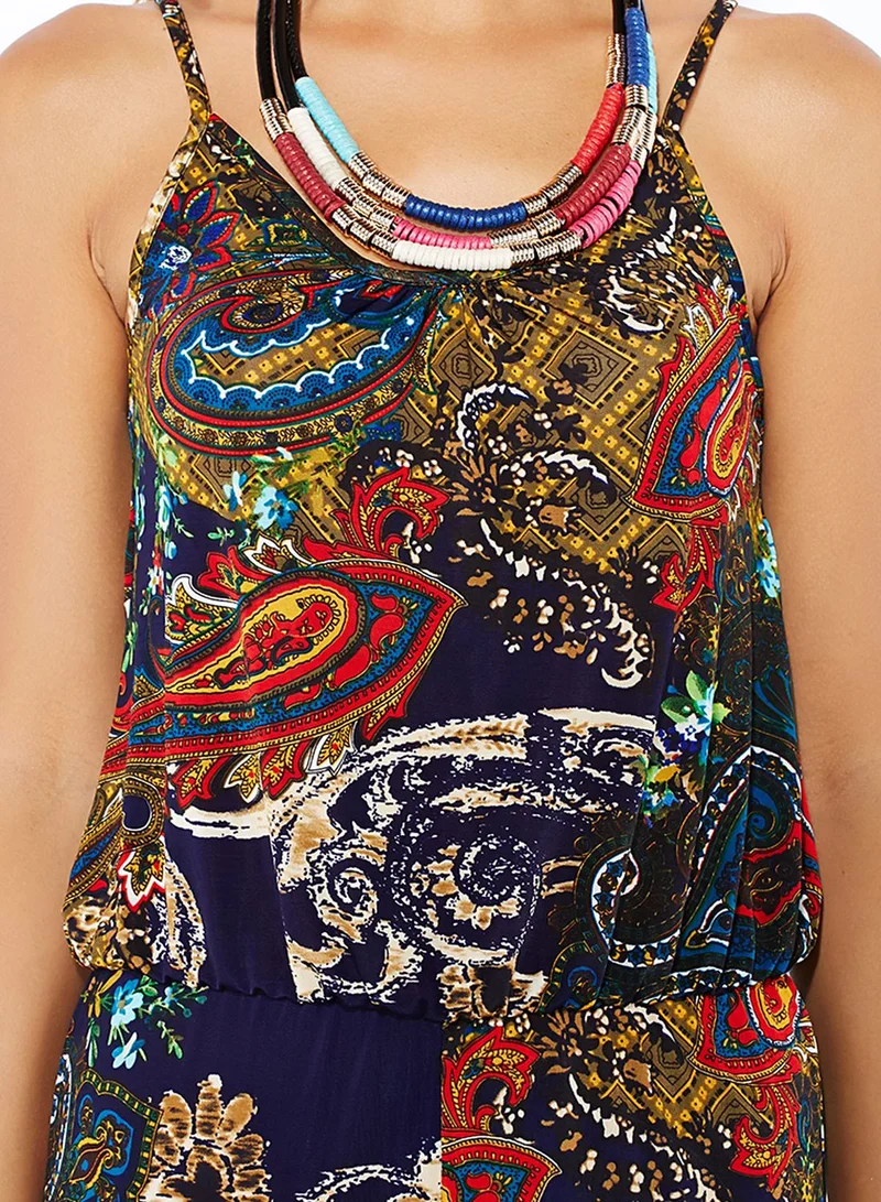 Club L Printed Cami Jumpsuit