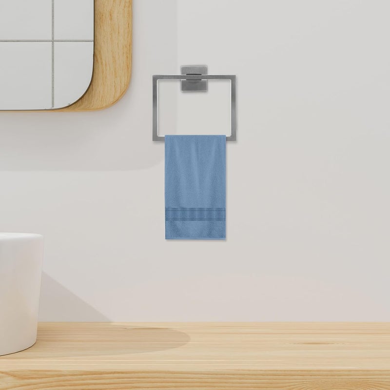 TIDTALEO Stainless Steel Bathroom Hand Towel Holder and Wall-Mounted Square Towel Ring with Brushed Finish for Shower and Bathroom Accessories - Image 5