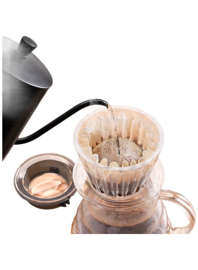 Cliton Coffee Filter Papers, Portable Drip-Style Pour-Over Coffee Filter, Cake Bowl-Shaped Filter Cup Filter Papers, 50 Sheets - Image 3