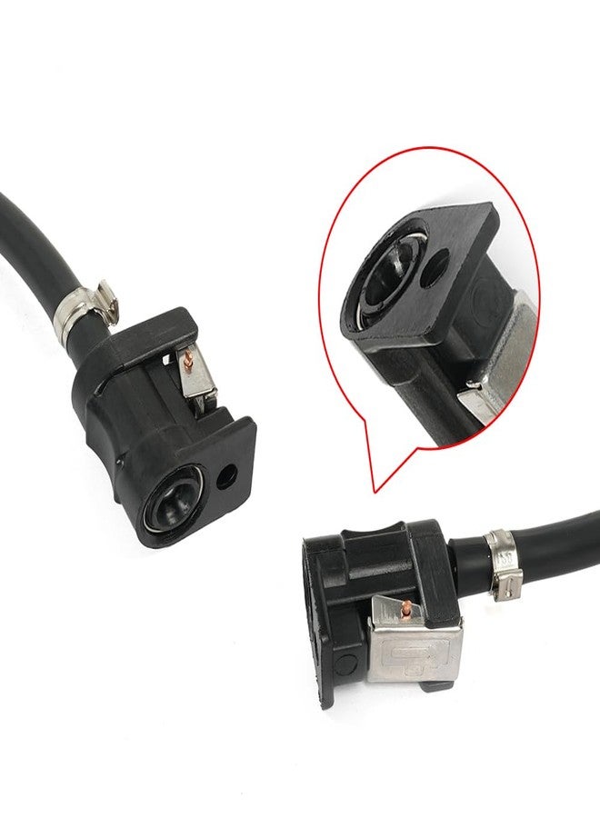 BARTOO مجموعة خرطوم وقود قوارب بارتو البحرية، خرطوم وقود مضفر من النايلون بطول 6 أقدام وقطر 8 مم (5/16 بوصة) مع موصل ومضخة يدوية لمحركات ياماها الخارجية - Image 4