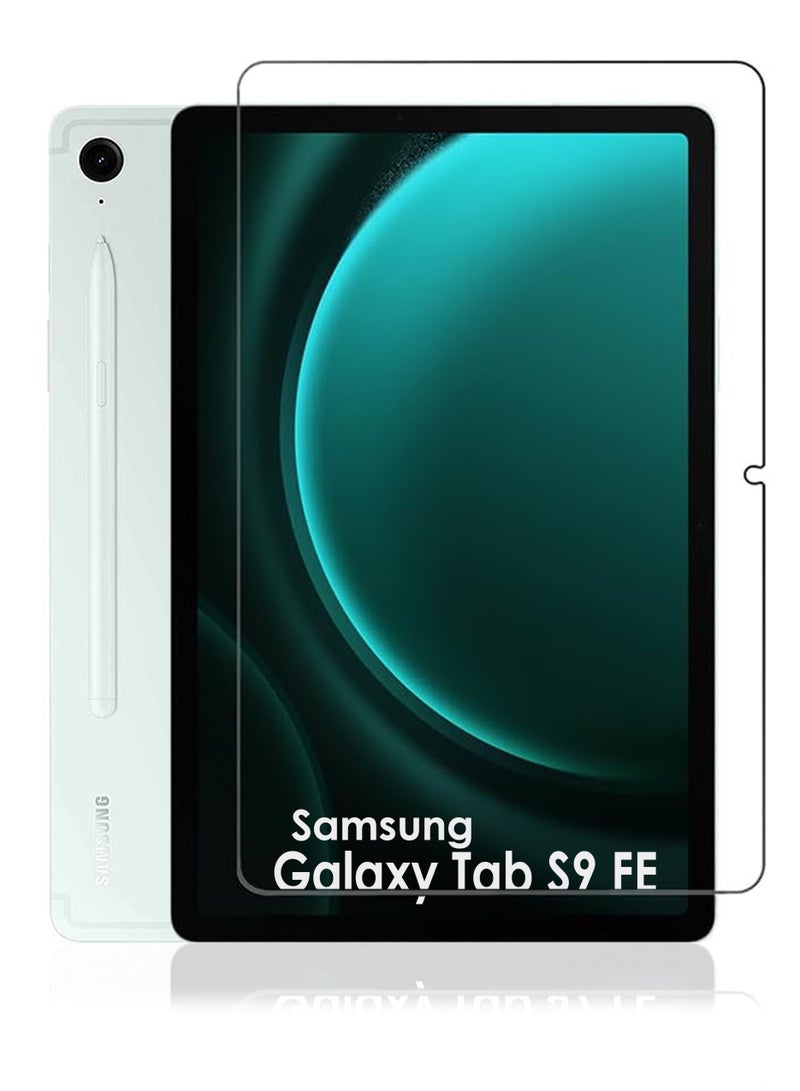 Samsung Galaxy Tab S9 FE Screen Protector , HD Clarity Tempered Glass Screen Protector Film Scratch Resistant Bubble Free, High Transparency, Delicate Touch Screen Protector For Samsung Galaxy Tab S9 FE