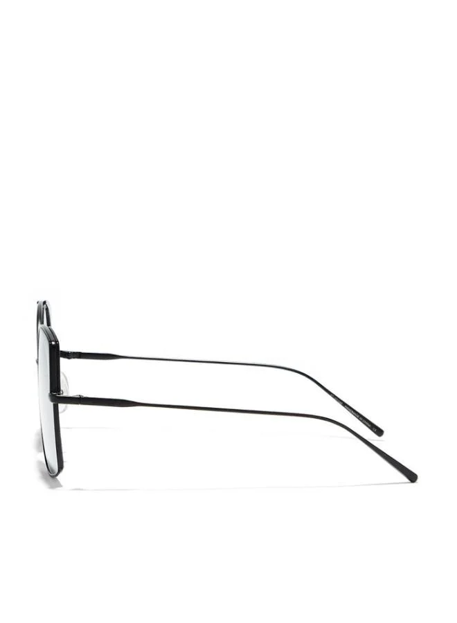 30Sundays DELAUNAY -La French Collection Women Gray Sunglasses - Frame Material: Metal + Acetate - Lens Color: Gray- Frame Color: Black - Full Rim