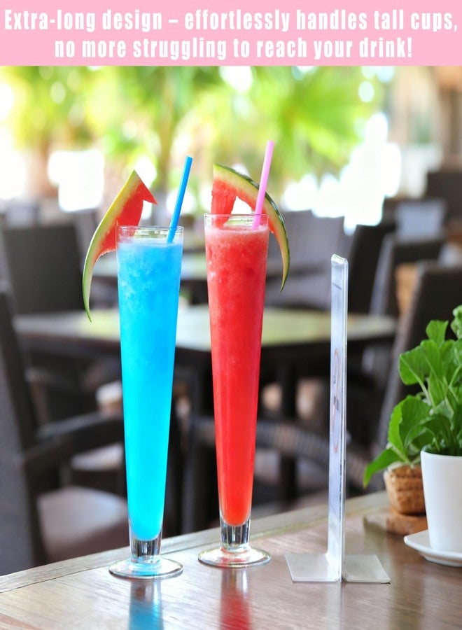 PAKCHOICE 50Pcs Colorful Disposable Straws for 40 OZ Tumbler, 12 inch Extra Long Straws Disposable for Stanley 30 Oz 40 Oz Tumbler, Straw Individually Wrapped for Tumblers, Iced Coffee, Milk, Juice, Party Use - Image 5