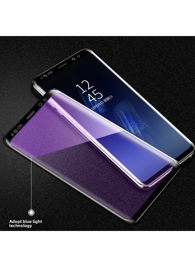 Generic - For Samsung Note8 Tempered Film S8 Plus Mobile Phone Film Note9 Full Screen Cover S9 Curved Screen Glass High-Colour:Samsung S8 [2 Pieces—hd Version Curved Screen Diamond Tempered Film] Comes With Back Film-Size:Samsung Other Models - Image 1