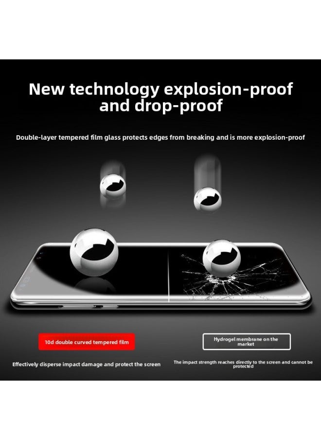 Generic - For Samsung Note8 Tempered Film S8 Plus Mobile Phone Film Note9 Full Screen Cover S9 Curved Screen Glass High-Colour:Samsung S8 [2 Pieces—hd Version Curved Screen Diamond Tempered Film] Comes With Back Film-Size:Samsung Other Models - Image 1