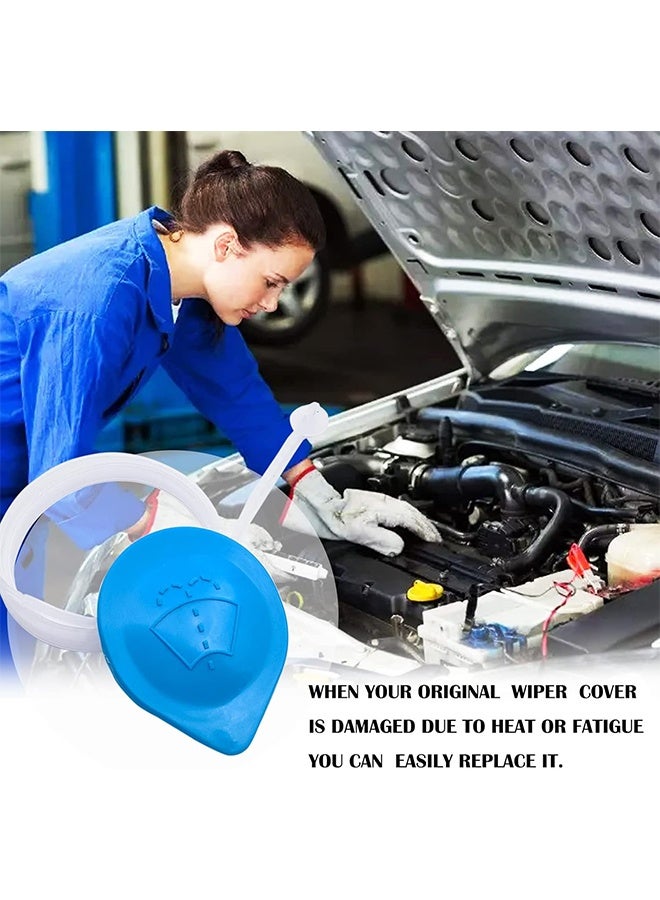 HY Windshield Wiper Washer Fluid Reservoir Tank Bottle Cap Cover 76802-SJD-003, Compatible With Honda Civic 2006-2011 - Image 3