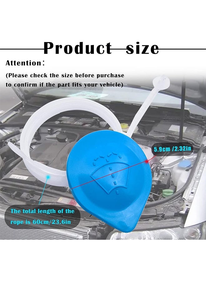 HY Windshield Wiper Washer Fluid Reservoir Tank Bottle Cap Cover 76802-SJD-003, Compatible With Honda Civic 2006-2011 - Image 2
