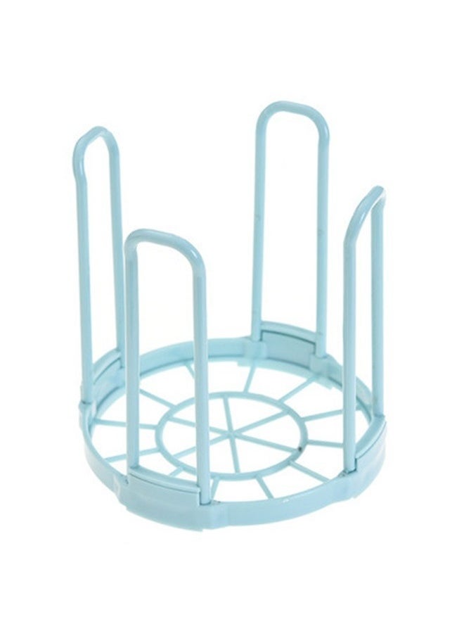 Generic Kitchen Bowls Holder Blue 14.8x14cm，Dinnerware Bowl Plate Racks and Holder Plastic Drain Rack Dish Storage Display Stand Drying Shelf Tableware Drainer Rack Kitchen Organizer  - Image 1
