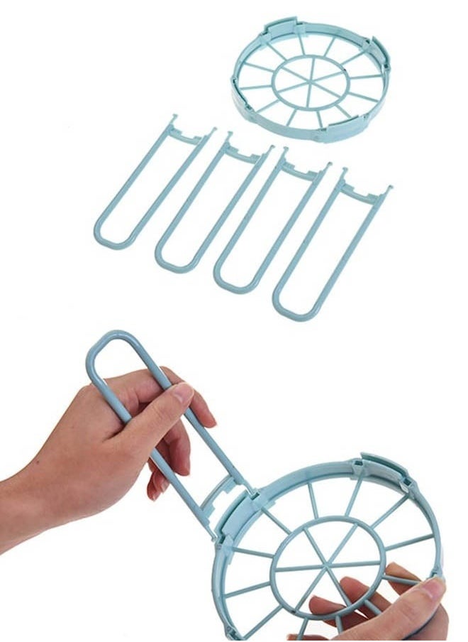 Generic Kitchen Bowls Holder Blue 14.8x14cm，Dinnerware Bowl Plate Racks and Holder Plastic Drain Rack Dish Storage Display Stand Drying Shelf Tableware Drainer Rack Kitchen Organizer  - Image 4