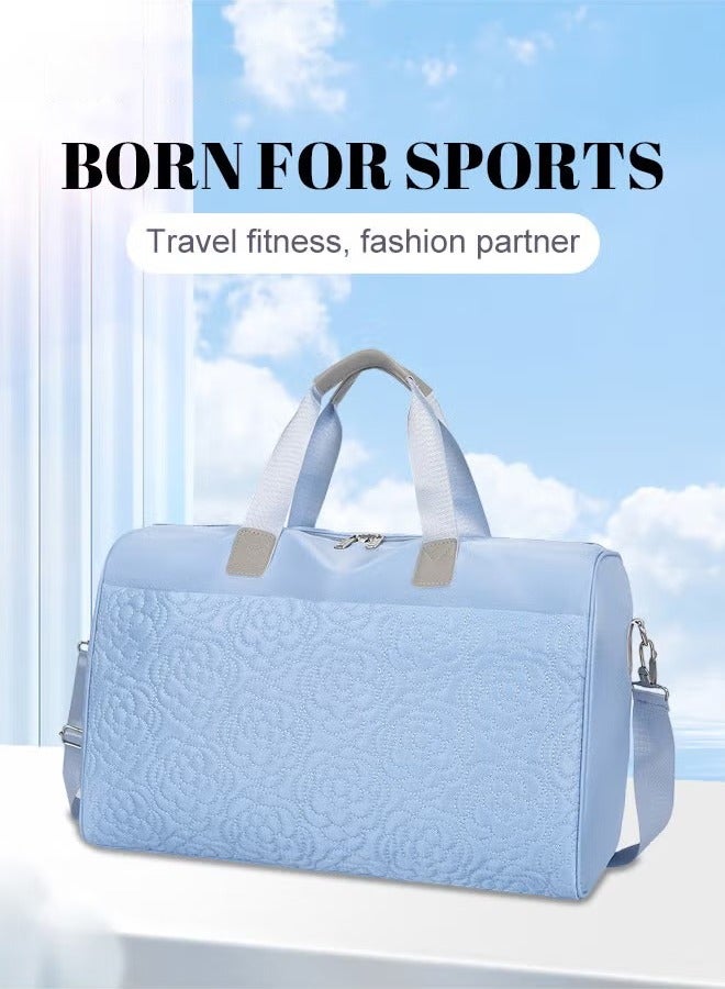 Canway Travel Duffel Bag Large Capacity Lightweight Waterproof Oxford Fabric Multipurpose Shoulder Luggage Bag for Fitness Sports Training Trip for Unisex - Image 1