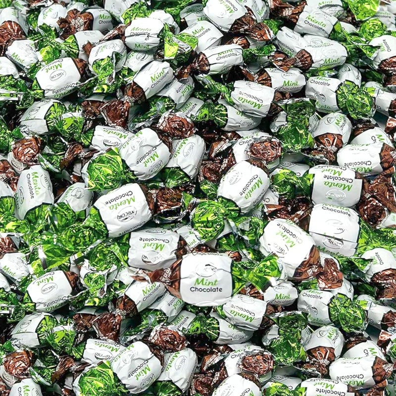 Assortit نعناع محشي بالشوكولاتة - 3 أرطال - حلوى صلبة منعشة بعد العشاء محشوة بالشوكولاتة - مجموعة حلوى أمريكية قديمة بالجملة - مغلفة بشكل فردي، 48 أونصة. - Image 1