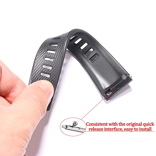 MCXGL Resin Strap Suitable for Caiso G-Shock GA-2000 PRG-600 650 PRW-6600 Mens Rubber Sports Waterproof 24mm Bracelet Watch Band Accessories(A-black) - Image 4