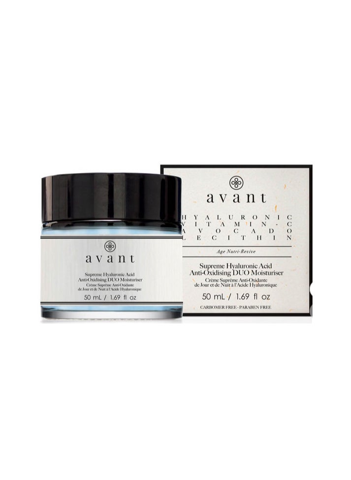 Avant Skincare - Avant Skincare Supreme Hyaluronic Acid Anti-Oxidising Duo Moisturiser 50ml - Image 1