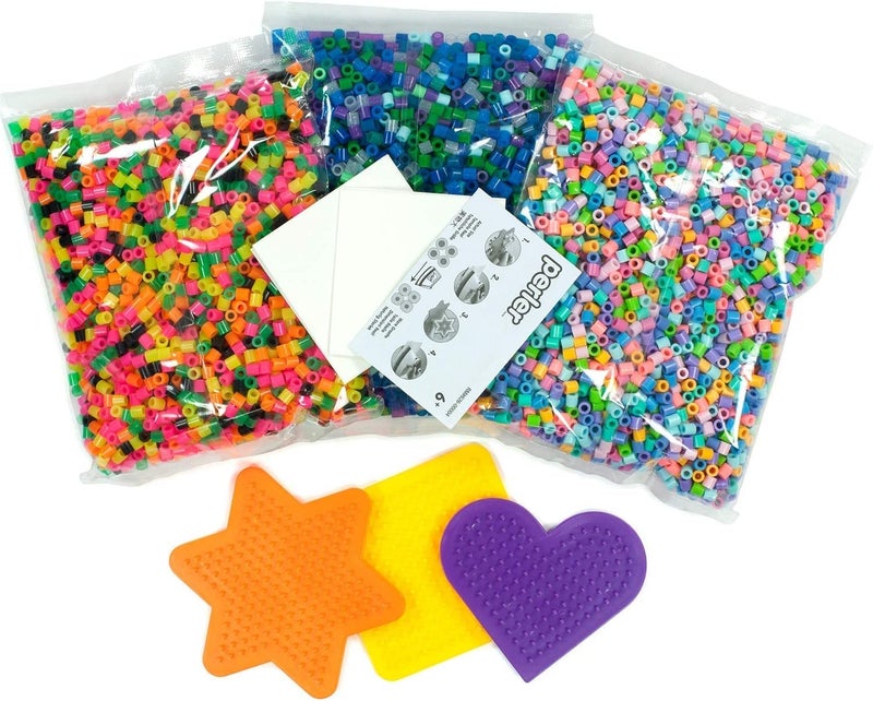 Perler Beads Fuse Bead Activity Bucket for Arts and Crafts, 8500 Beads - Image 4