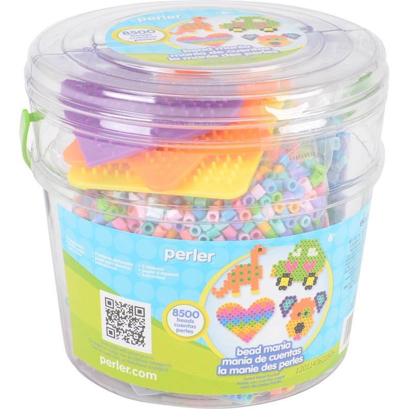 Perler Beads Fuse Bead Activity Bucket for Arts and Crafts, 8500 Beads - Image 2