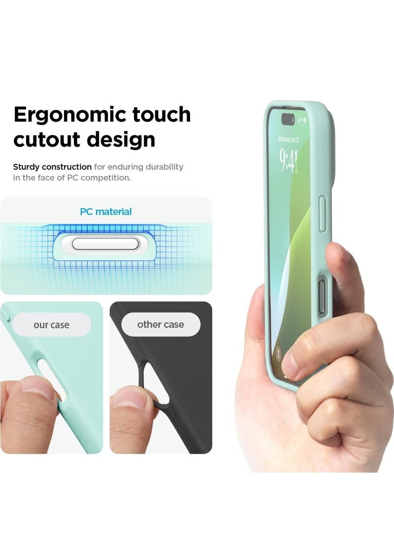X-level Liquid Silicone Case Cover For Iphone 16,Silky Soft Touch Full Body Protective Phone Case Anti Scratch Shockproof Cover With Microfiber Lining,Slim Protective Back Cover with Comfortable Hold Touch Feeling and Anti-fingerprint  - Image 4