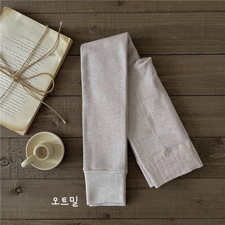 5518 Winter New Children'S Leggings Baby Solid Color Velvet Pants Girls Sanding Pantyhose - Image 1