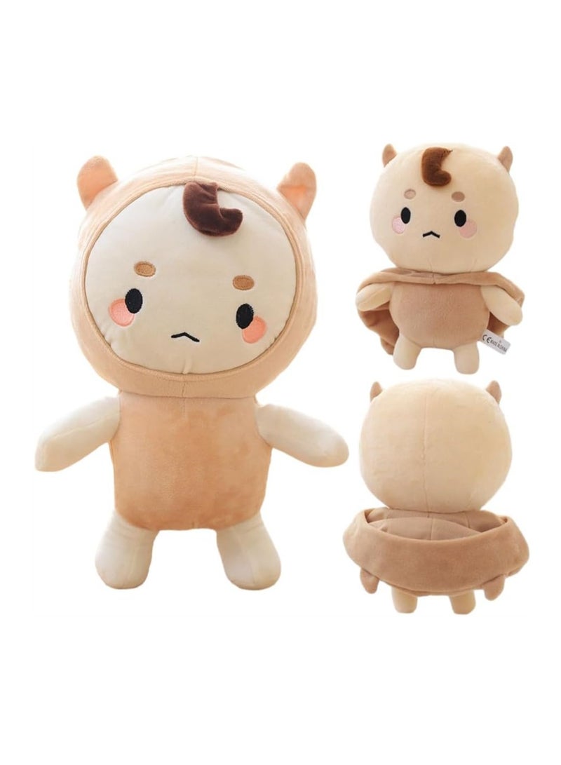 Charming 11-Inch Plush Toy, Soft Stuffed Animal Doll for Kids, Suitable Birthday Gift for Boys & Girls, Cozy Nap Companion, Brown - Image 1