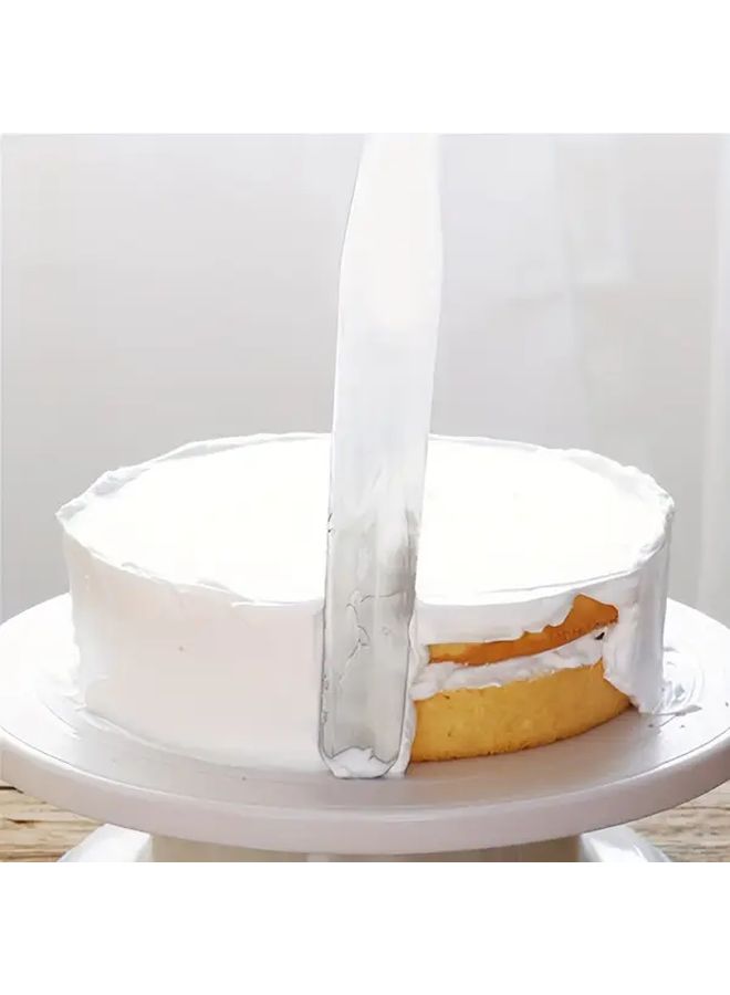 Stainless Steel Cake Smoother Icing Spatula 8 Inch Professional Baking Decorating Tool - Image 5