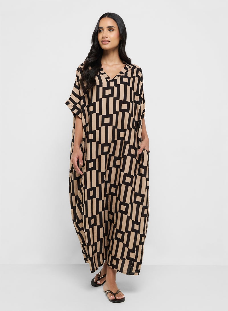 Khizana Printed Nightdress  - Image 4