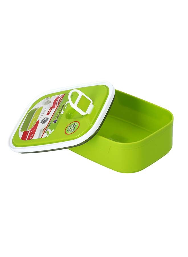 Royalford Rectangular Food Container Green 790ml - Image 3