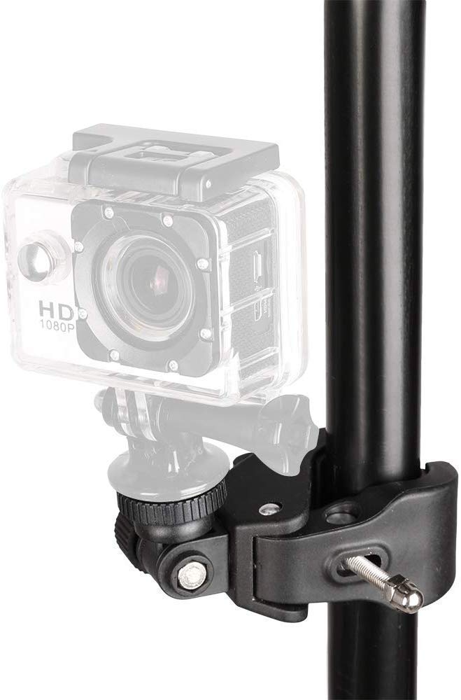 HIFFIN® Camera Super Clamp with 1/4"- 20 Threaded Head Compatible for LCD Monitor,DSLR Cameras,DV,Flash Light,Studio Backdrop,Bike, Microphone Stands, Music Stands,Tripod, Motorcycle,Rod Bar - Image 4