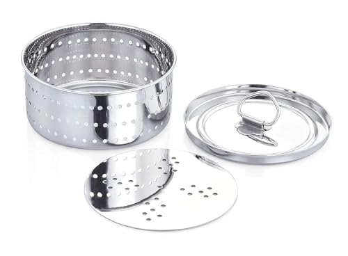 Expresso Paneer Maker Steel - Paneer Maker Mould Press with Round Strainer | Stainless Steel Paneer and Tofu Making Machine | Fresh Paneer/Tofu/Sprout Press Mould for Kitchen Use (350 ML) - Image 1