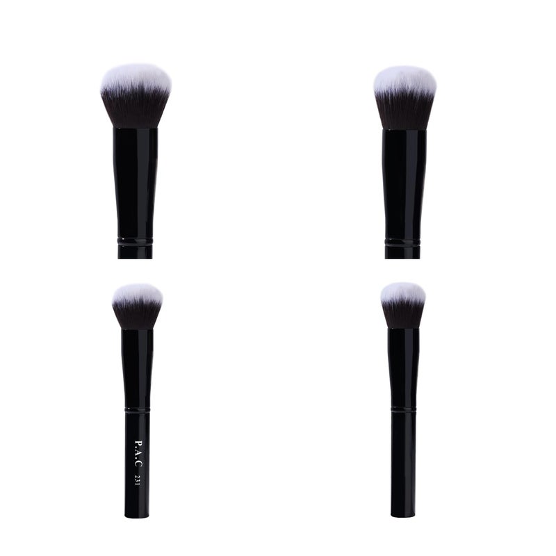 PAC Foundation Blending Brush 231 | Synthetic Bristle Makeup brush | Face Brush for Cream, Liquid And Powder Formulation | Medium Coverage Application | Black - 1 Brush - Image 3